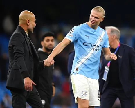 Erling Haaland Enters Elite Champions League Half-Century Club, Hailed by Pep as CR7 and Messi's Peer